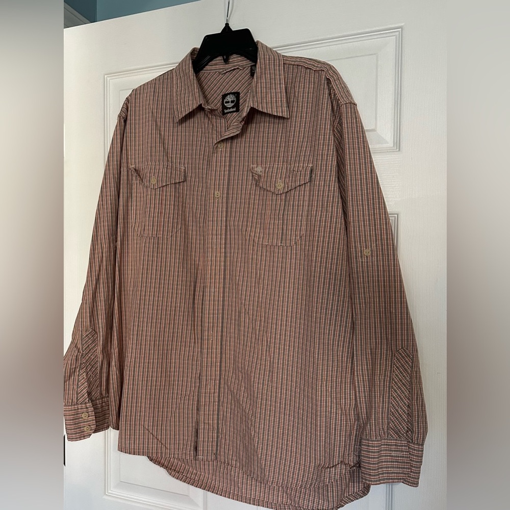 Timberland Men’s Long‎ Sleeve Button Down Shirt - Size Large
